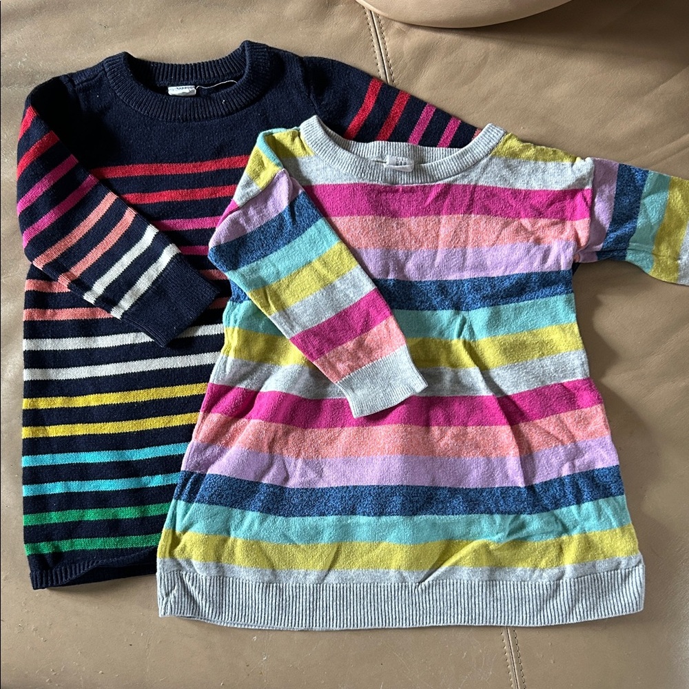 5/$20 Striped Multicolor Kids Sweater Duo